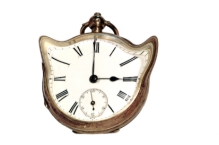 I love how this clock looks like it has cat ears.